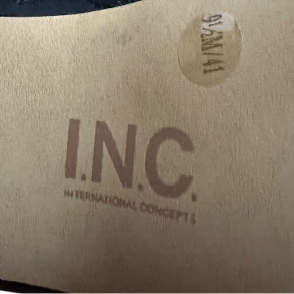 INC Women’s size 9.5 Alize comfort round toe  black boot 1-1.5 platform 5 heel - Picture 12 of 13